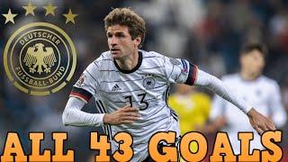 Thomas Muller - All 43 Goals for Germany so far - 2010-2022