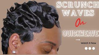 SHE"S BACK| 3RD TIMEHOW TO|Scrunch FINGERWAVE QUICKWEAVE w/tailcomb TUTORIAL STYLE | For beginners