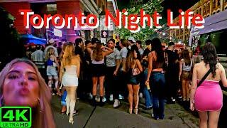 【4K】CRAZY NIGHTLIFE TORONTO AFTER 12 AM NIGHT WALK | TORONTO NIGHTLIFE