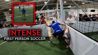 INDOOR SOCCER GETS INTENSE | First Person Football | POV Indoor Soccer