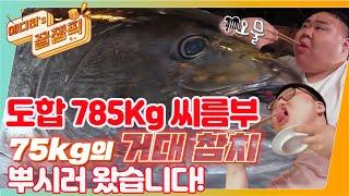 [#사장님귀는당나귀귀] '도합 785Kg' 씨름부 ※대왕참치※ 뿌시러 왔습니다!!