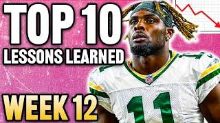 Top 10 Takeaways You NEED to Know BEFORE Week 12 Fantasy Football