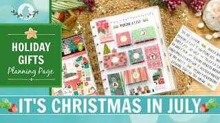 Creating a Holiday Gift Ideas Page | Christmas in July | ohelloRobin Stickers | Happy Planner