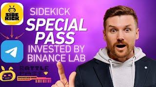 Sidekick Battle pass task || Sidekick Special pass Task || Binance lab invested in Sidekick project