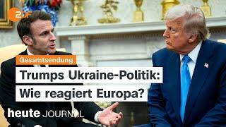 heute journal vom 25.02.2025 Trumps Ukraine-Politik, Fraktionssitzungen, Biodiversitätskonferenz