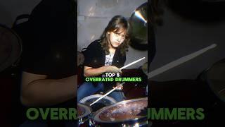 TOP 5 OVERRATED DRUMMERS OF ALL TIME! #shorts #musichistory #music #musician #metallica