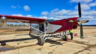 Polar Airlines Pilatus PC-6 Porter | Flight from Lensk to Vitim | Victory Day in Vitim