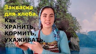 Как хранить закваску для хлеба. Как кормить домашнюю закваску для хлеба.