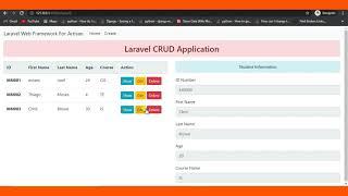 Laravel CRUD Application - Trailer(Source code)