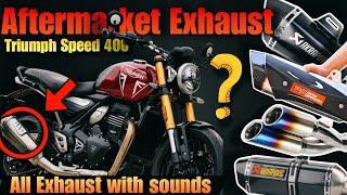 Exhaust for bikes | Aftermarket exhaust for bikes with sound | Triumph Speed 400 exhaust #exhaust