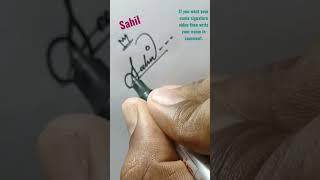 Letter Of S Name Signature | Sahil Name Signature | Beautiful Signature #2022 #shorts #foryou ajsign