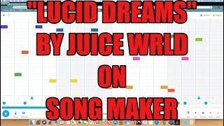 "Lucid Dreams" Juice Wrld beat on Song Maker by Chrome Music Lab
