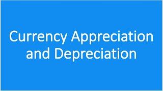 Currencies Appreciation and Depreciation| Economics| CFA Level 1