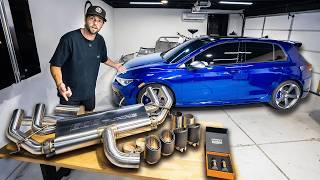 This Might Be Your Favorite MK8 Golf R/GTI Exhaust.. Valved ECS System w/ Carbon Tips (Ep. 3)