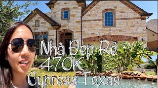 Lần Đầu Xem Nhà Ở Houston TX Khu Cypress Nhà Rất Lớn Đẹp Và Giá Rất Là Rẻ, Cách Houston 30' Lái Xe