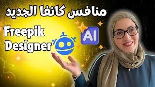 منافس كانفا القوى وأدوات الذكاء الاصطناعي ستغير المعادلة | Freepik designer