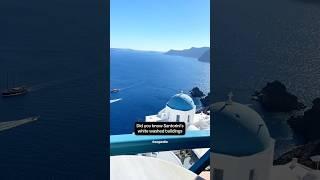 Santorini Greece Unique Fact #shorts #shortsvideo #santorini #greece