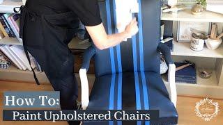 How To Paint Vinyl Upholstery | Elegant Chair Makeover