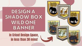 How to Design 3D Shadow Box Paper Party Banner | Cricut Design Space Tutorial | Step by Step