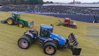 Mais 2023 : Gut Hohen Luckow | John Deere | New Holland 430 | Maisernte | big trailer | Snowcat | 4K