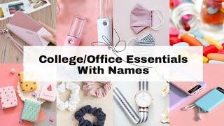 College and office essentials for girls with name/School essential kit for girls with name/Essential