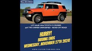 Hurry! 2014 Toyota FJ Cruiser Auction Ends SOON!