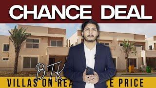 Chance Deal Precinct 31 in Bahria Town Karachi offers a prime chance deal for a luxurious villa.