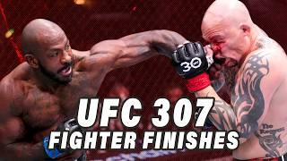 UFC 307 Fighter Knockouts & Submissions