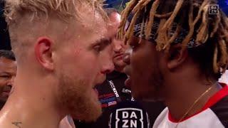 KSI & Jake Paul Face-Off In Ring Ahead of Potential Fight