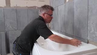 How to cut, fit and grout tiles around a bath | Top Trade Tips