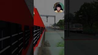 Brutal Overtake at 130kmph  • #shorts #msts #indiantrainsimulator