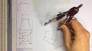 Development of a square to square transition piece using triangulation