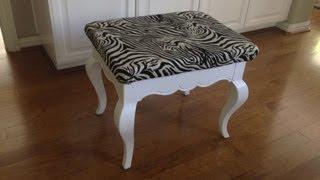 Easy DIY Chair Makeover - Painting & Upholstery