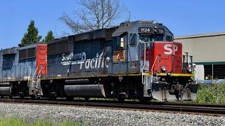 Southern Pacific Diesel Locomotives: Red and Grey