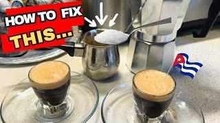 Cuban coffee & 2 ways to fix the sugar to make the Crema #recetacubana  #espumita