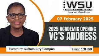 2025 Academic Opening  - VC’s Address