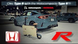 The 2024 Civic Type R with the Type R Motocompacto!  #honda #civictyper #motocompacto