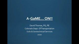 CDOT TETP Insights: Advanced Geotechnical Methods of Exploration (A-GaME)