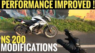 NS 200 Modifications for performance IMPROVEMENT | Modifications Pros and Cons [PSR Rides]