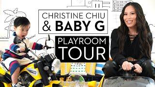 A Mini Tesla Car, Coloring Book Murals & More Inside Christine Chiu's Playroom for Baby G | GH