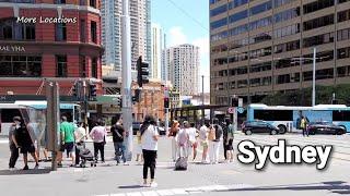 Walking from Central Station To International Convention Centre Darling Harbour - Sydney Australia