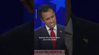 GOP debate: Vivek Ramaswamy attacks NBC's Kristen Welker, other moderators #Shorts