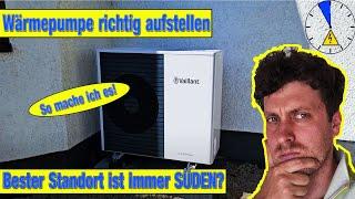 Wärmepumpe richtiger Standort Süden Norden? - Das musst du wissen