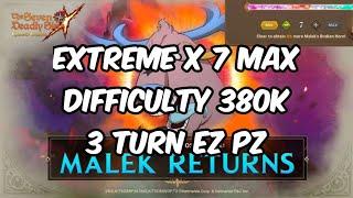 DEMONIC BEAST MALEK EXTREME X7 MAX DIFFICULTY 380K CC EZ PZ | 7DS GRAND CROSS