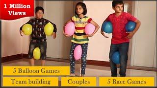 5 Balloon Games | 5 Race games for kids and adults | Team building | games for kids [2020]