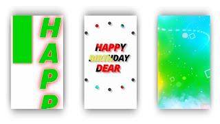 New Stylish Trending Happy Birthday Green Screen Status | New Trending Video Editing