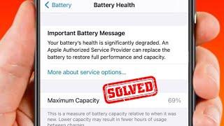 Fix Important Battery Message / Important Battery Message / iPhone 11, 12, 13, 14 Pro Max / iOS 17