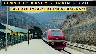 KASHMIR TO JAMMU TRAIN JOURNEY  || RAILWAY STATION SUMBER ,SANGALDAN