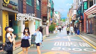 [4K 샤로수길] 서울대입구역 인스타 성지-샤로수길-사거리 산책- Walking around Seoul National University Station, Seoul-Stereo