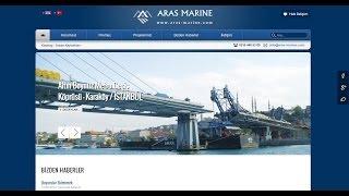 Aras Marine Kurumsal Tanıtım Sitesi Çalışması 25/06/2013 [TeknoGelişim İstanbul]